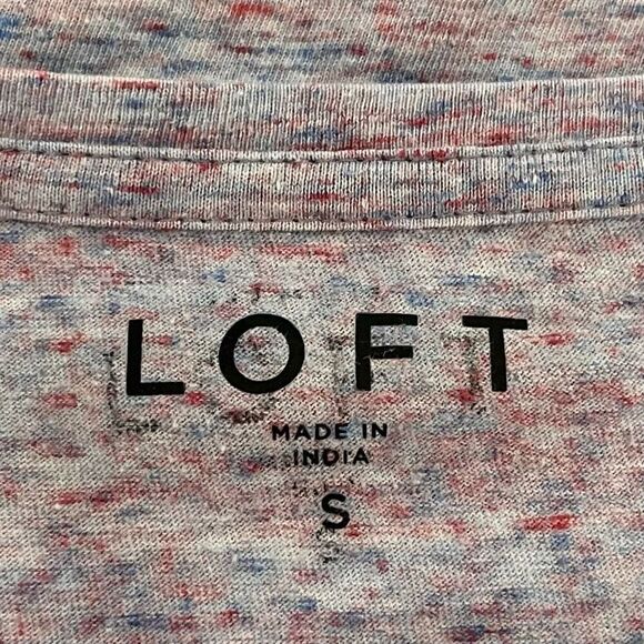 Loft Purple Marled Tee   Sz S - Picture 3 of 4